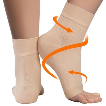 KEMFORD Ankle Compression Sleeve for Pain Relief and Support