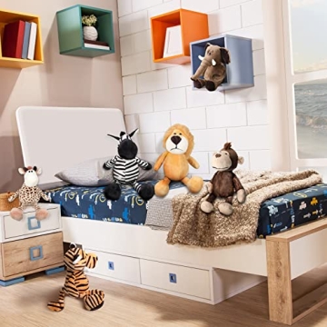 Jungle Animal Toys Set - 6 Plush Safari Animals for Kids