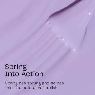 OPI Nature Strong Spring Into Action | Opaque Soft Purple Crème Natural Origin Nail Polish | Plant Based, Vegan, Cruelty Free