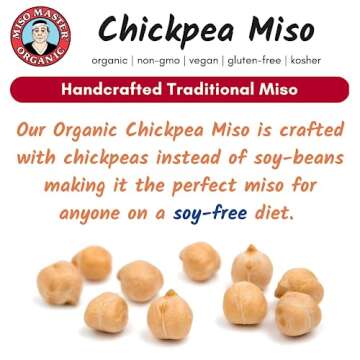 Miso Master Organic Chickpea Miso, Soy-Free, Gluten-Free, Organic, Non-GMO, Vegan, Kosher, Vegan Whi...