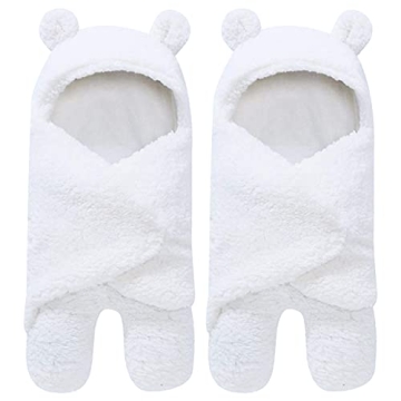 Spotted Play 2 Pack Sherpa Baby Swaddle Blanket - Ultra Soft Plush for Infants 0-6 Months | Receivin...