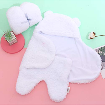 Spotted Play Sherpa Baby Swaddle Blanket for Infants