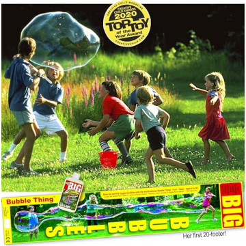 BUBBLETHING Giant Bubble Maker for Outdoor Fun 30 feet Long