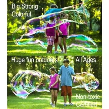 BUBBLETHING Giant Bubble Maker for Outdoor Fun 30 feet Long