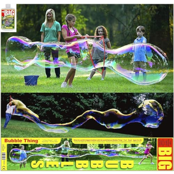 BUBBLETHING Giant Bubble Maker for Outdoor Fun 30 feet Long
