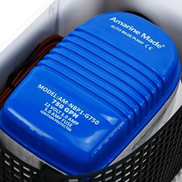 Amarine Made 12V Marine Shower Sump Pump 750 GPH