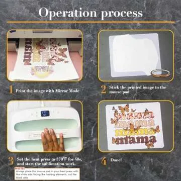 A-SUB Sublimation Mouse Pad for Custom Heat Transfers
