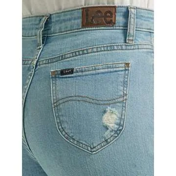 Lee Women's Mid Rise Boyfriend Jean, One Tone DX, 18