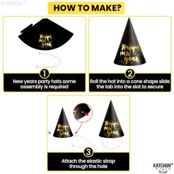 KatchOn Happy New Years Eve Party Hats for 2025
