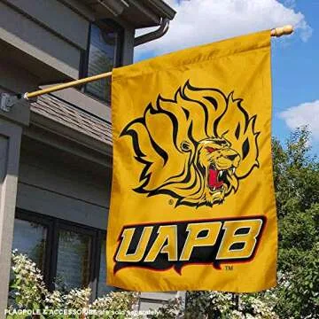 College Flags & Banners Co. UAPB Golden Lions Double Sided House Flag