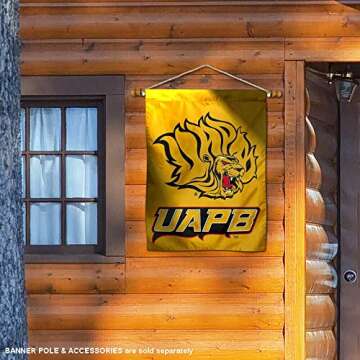 College Flags & Banners Co. UAPB Golden Lions Double Sided House Flag