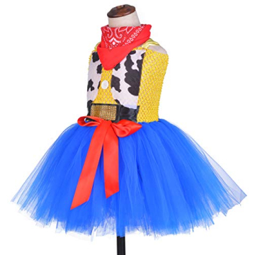 Charming Cowgirl Tutu Dress for Girls 1-10Y