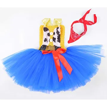 Charming Cowgirl Tutu Dress for Girls 1-10Y