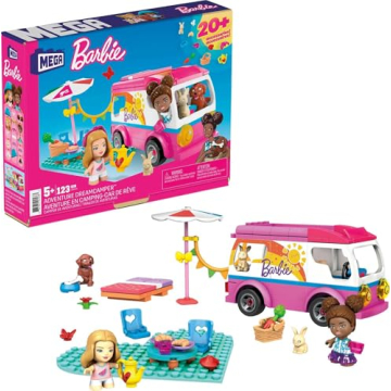 MEGA Construx Barbie DreamCamper Building Set with 2 Dolls