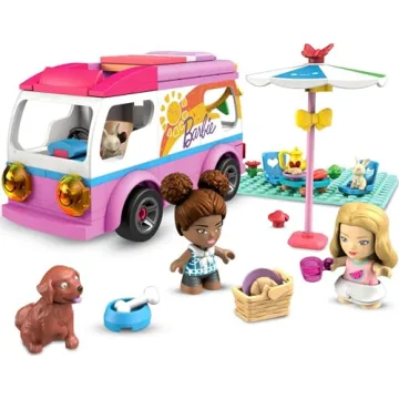 MEGA Construx Barbie DreamCamper Building Set with 2 Dolls