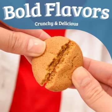 Mi-Del Ginger Snaps Gluten Free - Crunchy Gluten Free Ginger Cookies Made with Real Ginger - Swedish Ginger Snaps Cookies Old Fashioned - Non-GMO Certified, 0g Trans Fat, Healthy Cookies (Pack of 8)