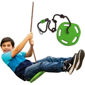 Swurfer Disco Tree Swing - Heavy Duty Fun for Kids