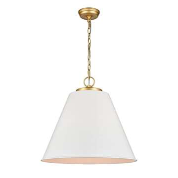 Elk Home Vellus 3-Light Pendant - in Matte White Finish, with Matte White Metal Shade, Modern/Contem...
