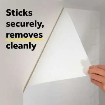 Post-it Dry Erase Whiteboard Film Surface for Walls, Doors, Tables, Chalkboards, Whiteboards, and More, Removable, Stain-Proof, Easy Installation, 6 ft x 4 ft Roll (DEF6X4)