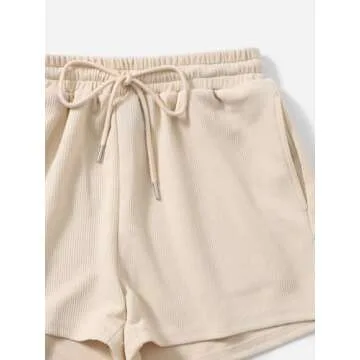 Stylish Women's One Shoulder Tank Top and Shorts Set