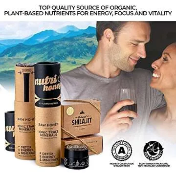 Natural Shilajit Resin - Shilajit for Men & Women with Fulvic Acid & Trace Minerals, Plant Based Nutrients for Energy, Immune Support & Vitality (Natural Shilajit Resin)