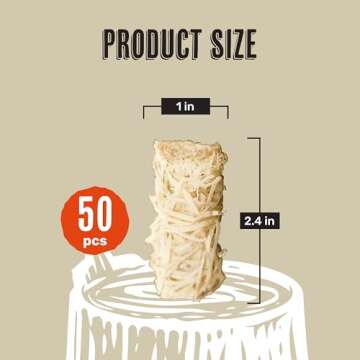 Grill Trade Fire Starters - 50pcs Grill Starter Made of Pine Wood Shavings & Food-Grade Wax with 8-10 Minutes Burning Time - Weatherproof & Odorless - Ideal for Indoor & Outdoor Use