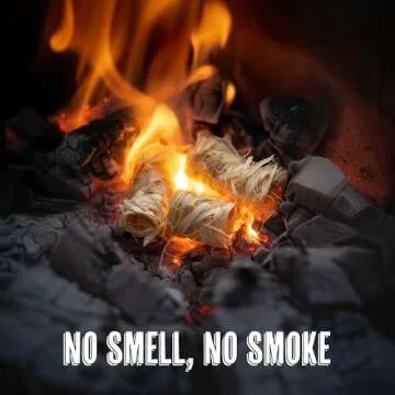 Grill Trade Fire Starters - 50pcs Grill Starter Made of Pine Wood Shavings & Food-Grade Wax with 8-10 Minutes Burning Time - Weatherproof & Odorless - Ideal for Indoor & Outdoor Use