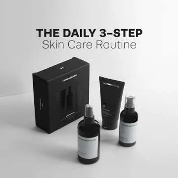 HommeFace Daily Trio Skin Care Set for Men, 3-Step Routine