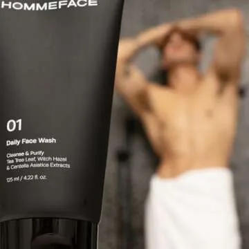 HommeFace Daily Trio Skin Care Set for Men, 3-Step Routine