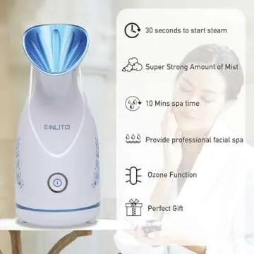 KINLITO Ionic Facial Steamer for Deep Cleansing Skin