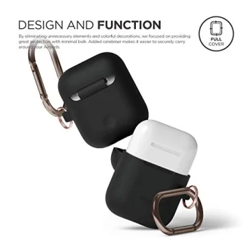 Elago Silicone Case with Keychain for AirPods 1 & 2