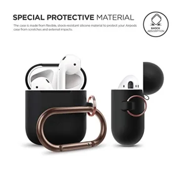 Elago Silicone Case with Keychain for AirPods 1 & 2