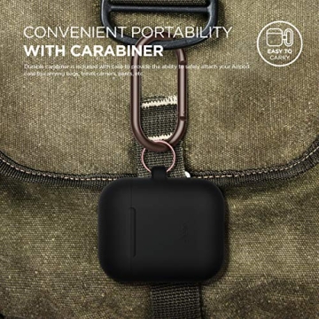 Elago Silicone Case with Keychain for AirPods 1 & 2