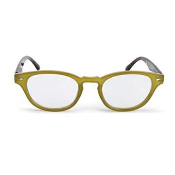 Tortoise Shell Green +1.25 Acrylic Polycarbonate Prescription Reader Frames