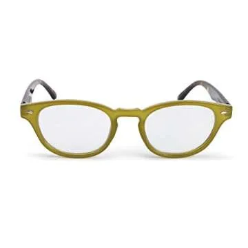 Tortoise Shell Green +1.25 Acrylic Polycarbonate Prescription Reader Frames