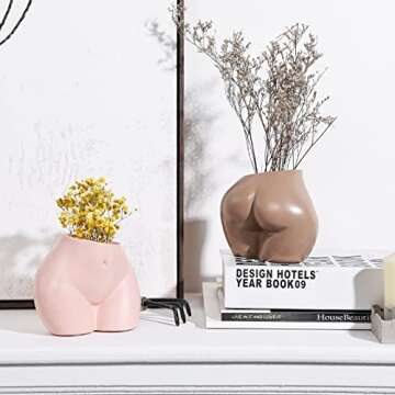 FROZZUR Mini Lower Body Pot - Artistic Floral Décor for Home