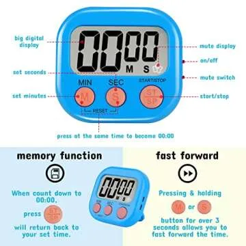 Colorful Digital Timer Set - Versatile 4-Pack for Any Activity