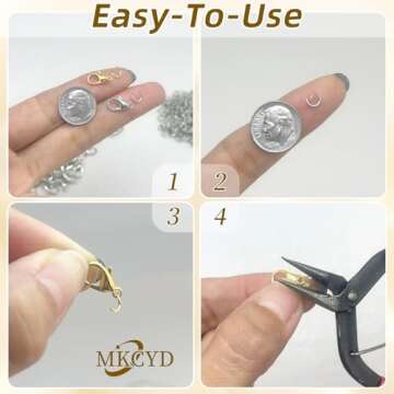 MKCYD 700Pcs Lobster Claw Clasps Jewelry Making Kit