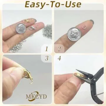 MKCYD 700Pcs Lobster Claw Clasps Jewelry Making Kit