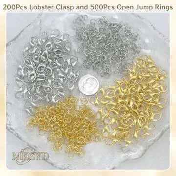 MKCYD 700Pcs Lobster Claw Clasps Jewelry Making Kit