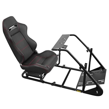 VEVOR Simulator Cockpit with Racing Seat, Adjustable Stand