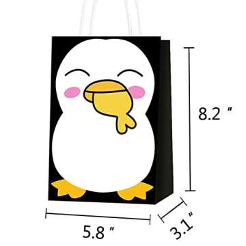 16pcs Penguin Party Favor Bags for Every Celebration
