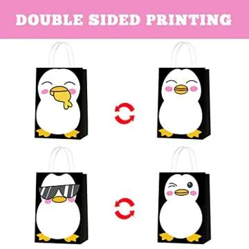 16pcs Penguin Party Favor Bags for Every Celebration