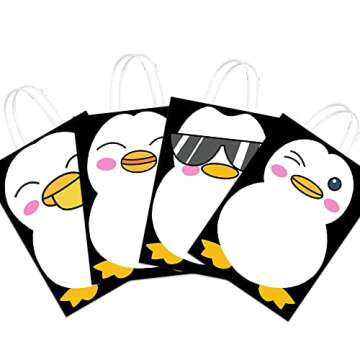 16pcs Penguin Party Favor Bags for Every Celebration