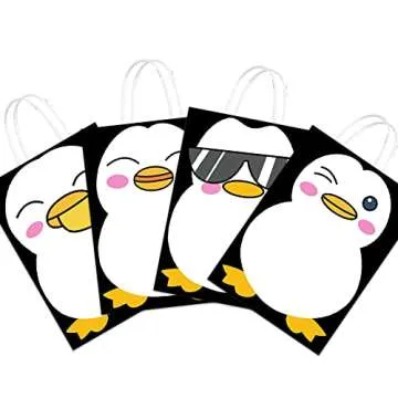 16pcs Penguin Party Favor Bags for Every Celebration