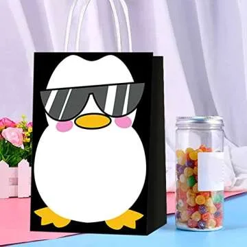 16pcs Penguin Party Favor Bags for Every Celebration