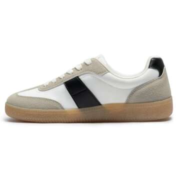 Rihero Women's Fashion Sneakers Comfortable Casual Walking Shoes Non Slip Lace-Up Athletic Running F...