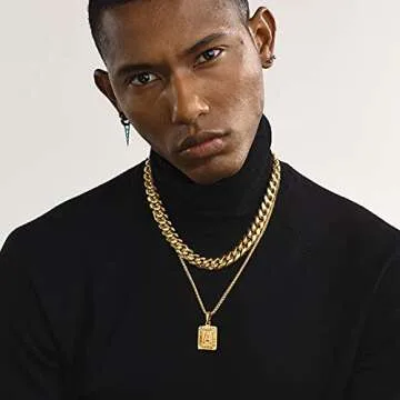 Elegant U7 Monogram Necklace - 18K Gold Initial Pendant