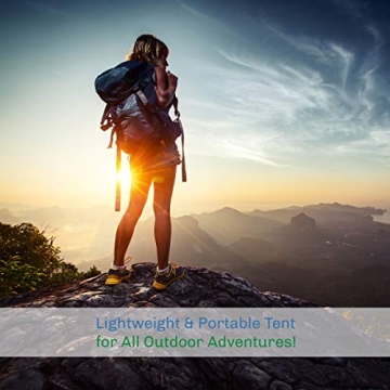 Lightweight 2 Person Camping Tent with Rain Fly