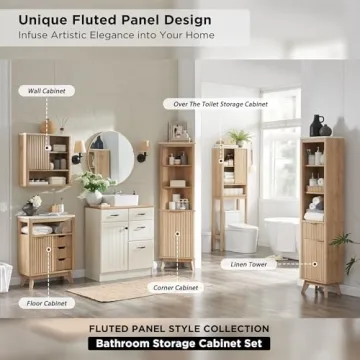 Stylish RedLemon Storage Cabinet with Sliding Door